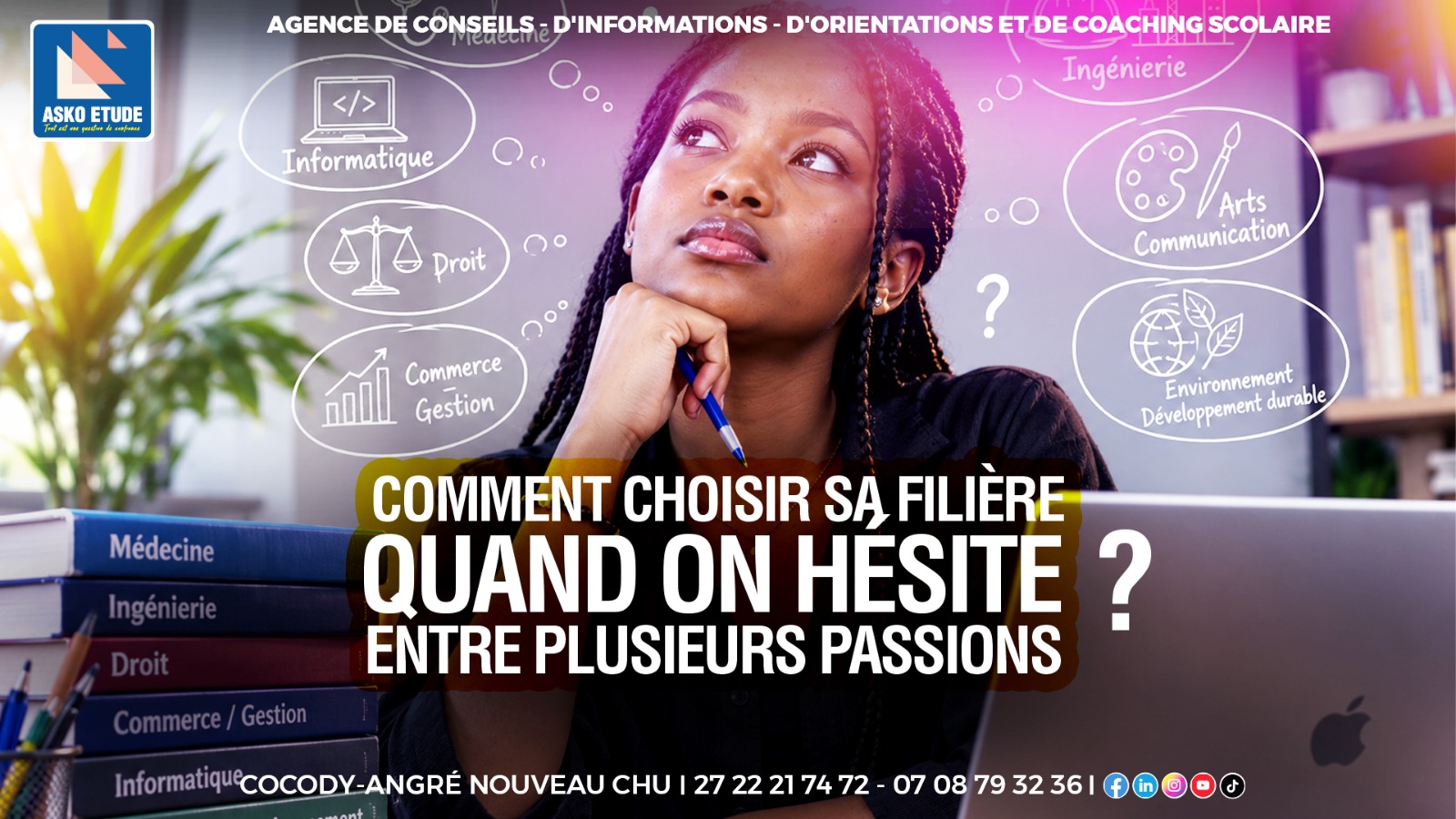 Comment choisir sa filière quand on hésite entre plusieurs passions ?