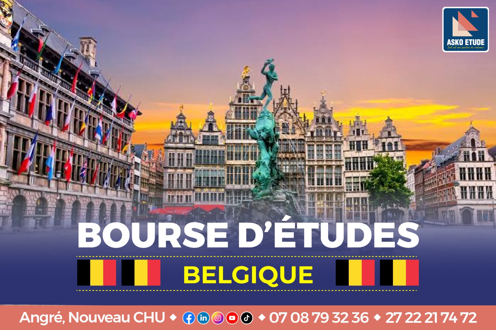 Bourse D’Études Du Gouvernement Belge, 2027- 2028